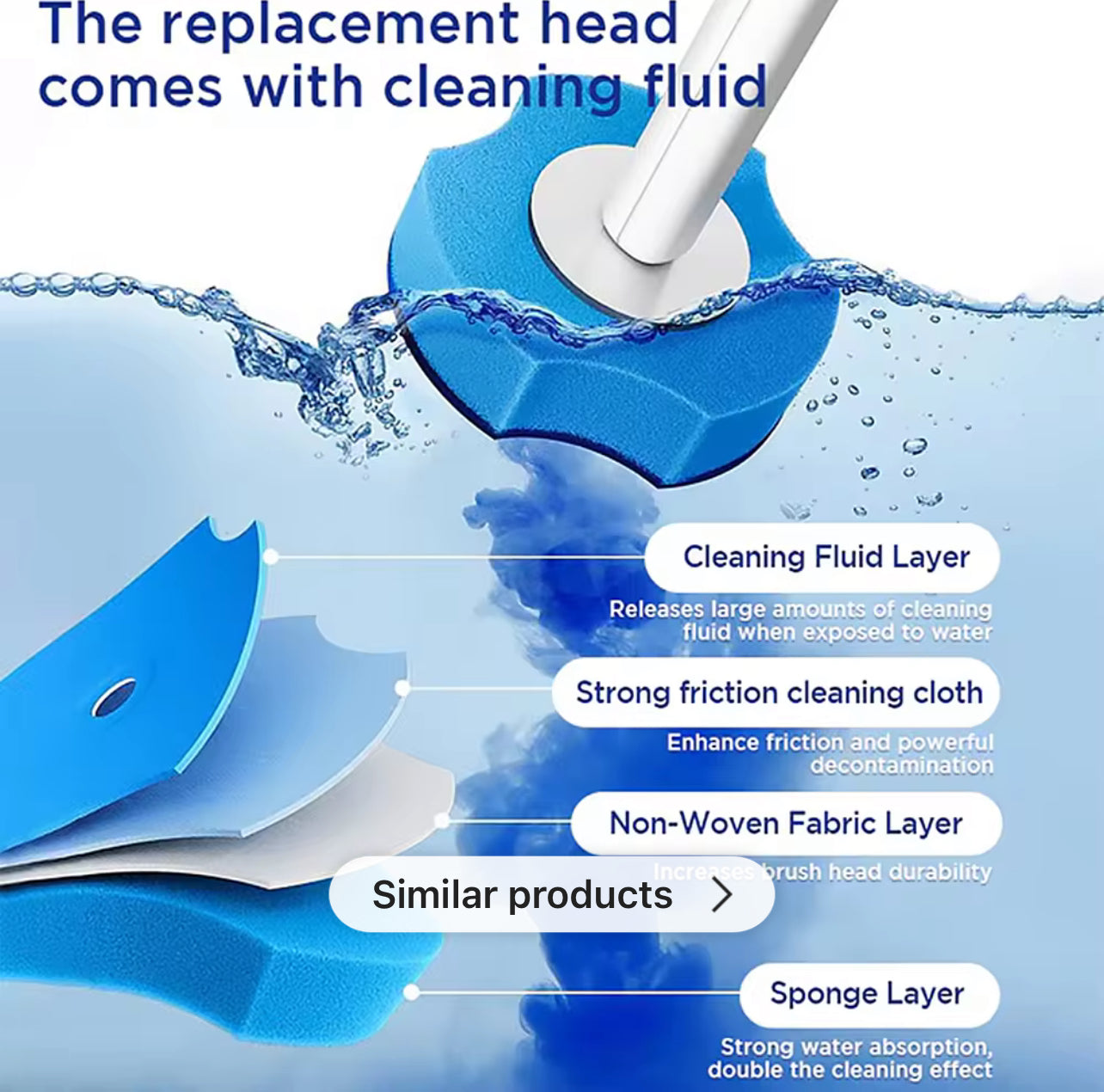 CleanSnap™ - Disposable Toilet Brush Set