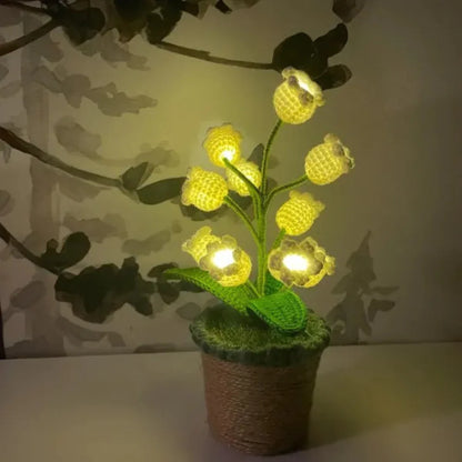 LumiBloom™ Floral Crochet Lamp