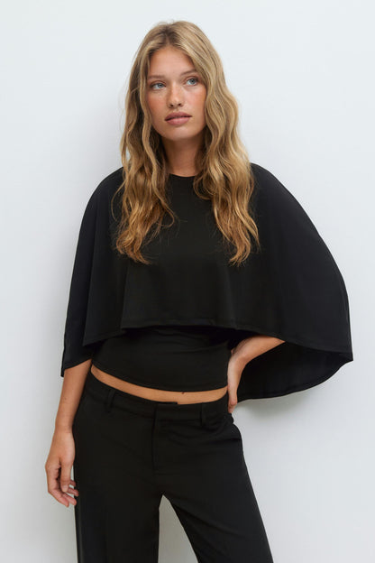 Cape Ruched Top