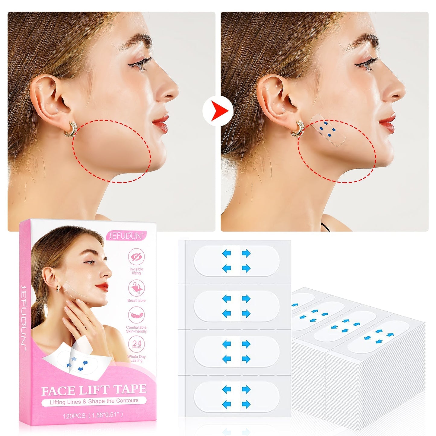 InvisiLift™ - Face Lifting Tape