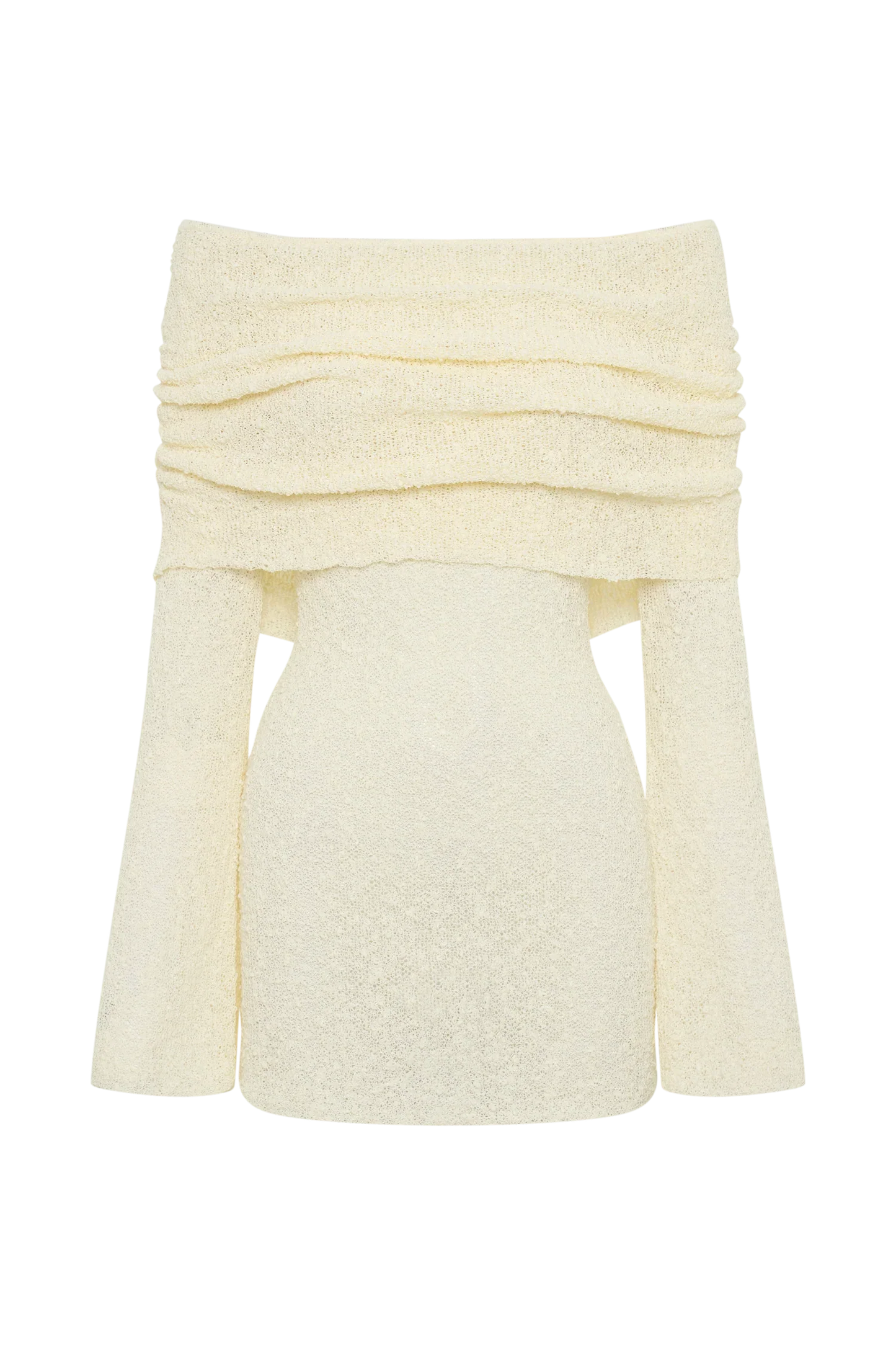 WrapMuse™ – Off-Shoulder Knit Dress