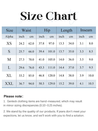 CurveSeam™ - Cross Waist Denim Shorts