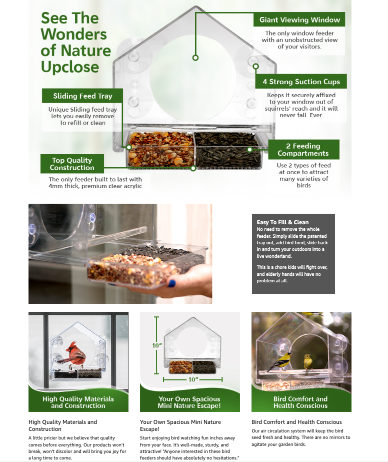 BirdTV™ Window Bird Feeder