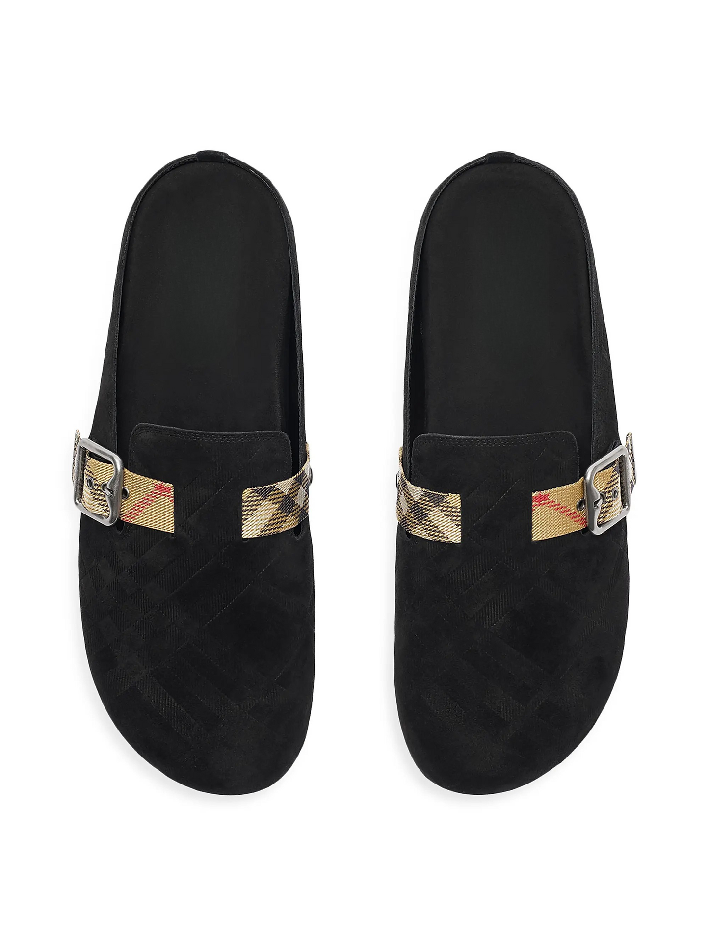 Check Suede Urchin Clogs