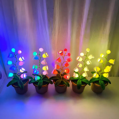 LumiBloom™ Floral Crochet Lamp
