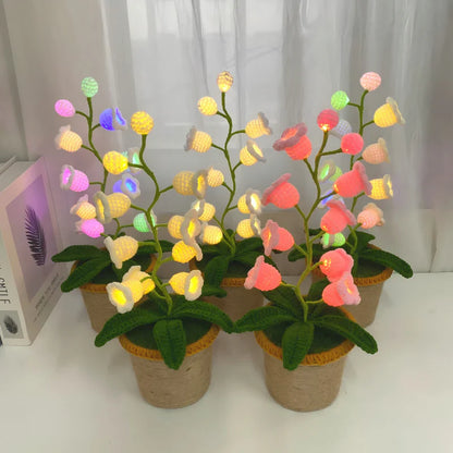 LumiBloom™ Floral Crochet Lamp